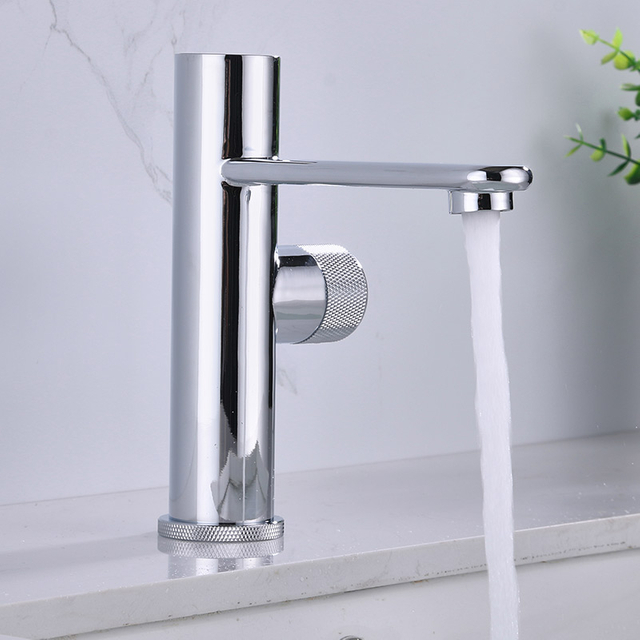 Blacked Copper Bathroom Bathroom Basin Hot And Cold Water Faucet