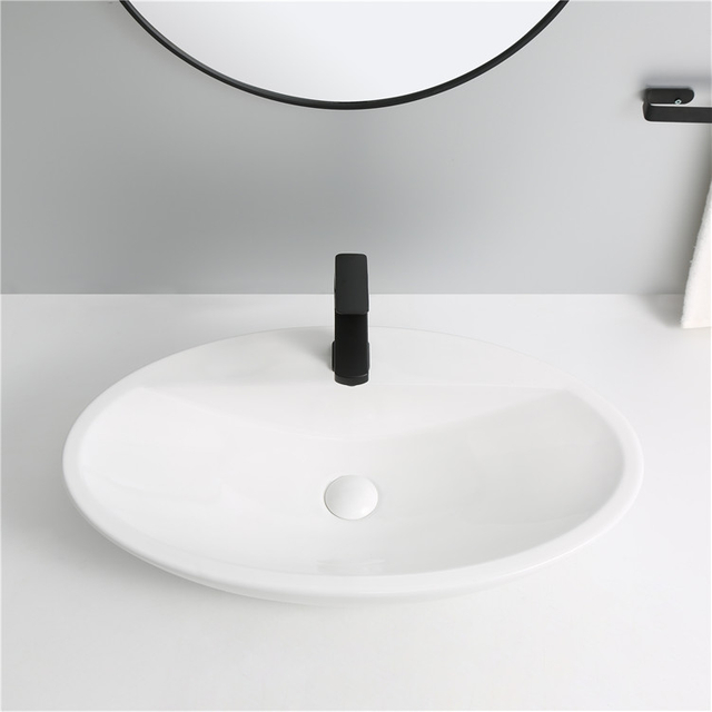 Best Quality Ceramic Art Wash Lavabo Bowl Above Counter Wash Basin Ceramic Bathroom Basin Sink