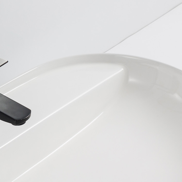 New Design Lavabo Hand Wash Basin Ceramic Oval Countertop White Art Basin Above Counter Bathroom Sinks