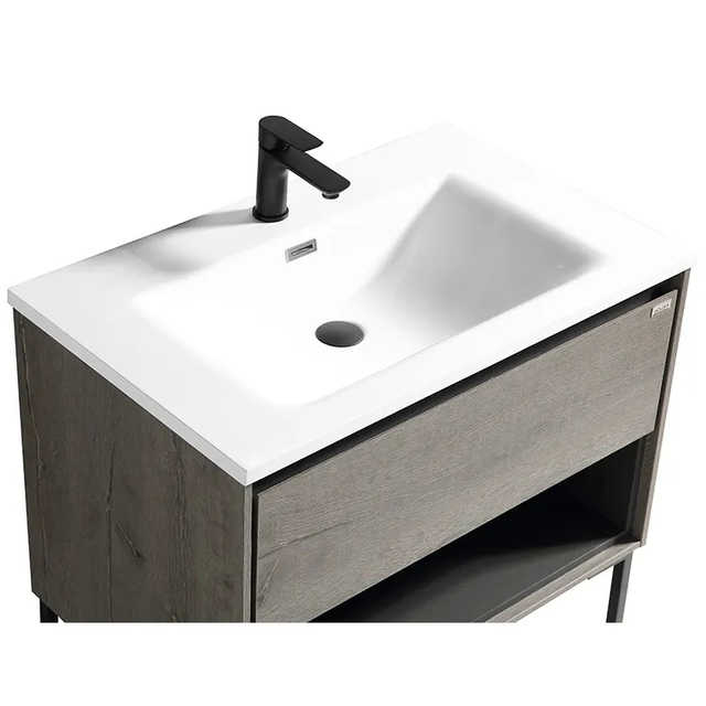 Free standing storage functional modern mdf hotel bathroom furniture