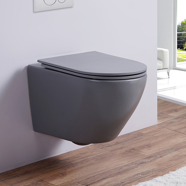 High Quality European Wall Hung Wc Matt White Wc Toilet Commode Bathroom Wall Hung Toilet
